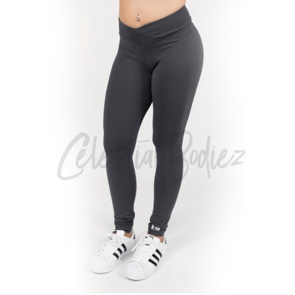 V-cut Metal Leggings Celestial Bodiez